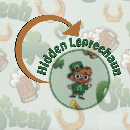 Find the Nerdy Leprechaun Kitchen Apron | Fun St. Patrick’s Day Cooking Gear | Shamrocks & Beer Print