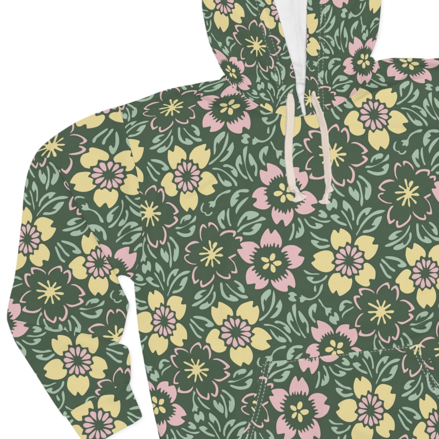 All Over Prints Soft Florals Mom Hoodie | Cute Pastel Pullover for Cozy Mother’s Day Gift