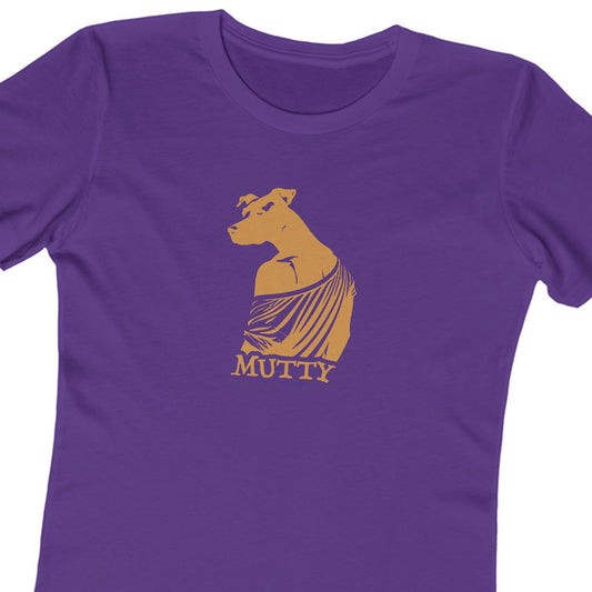 Mutty Dog Women’s Slim Fit Tee – Witty Anthropomorphic Graphic Shirt for Dog Nerds | Made in USA