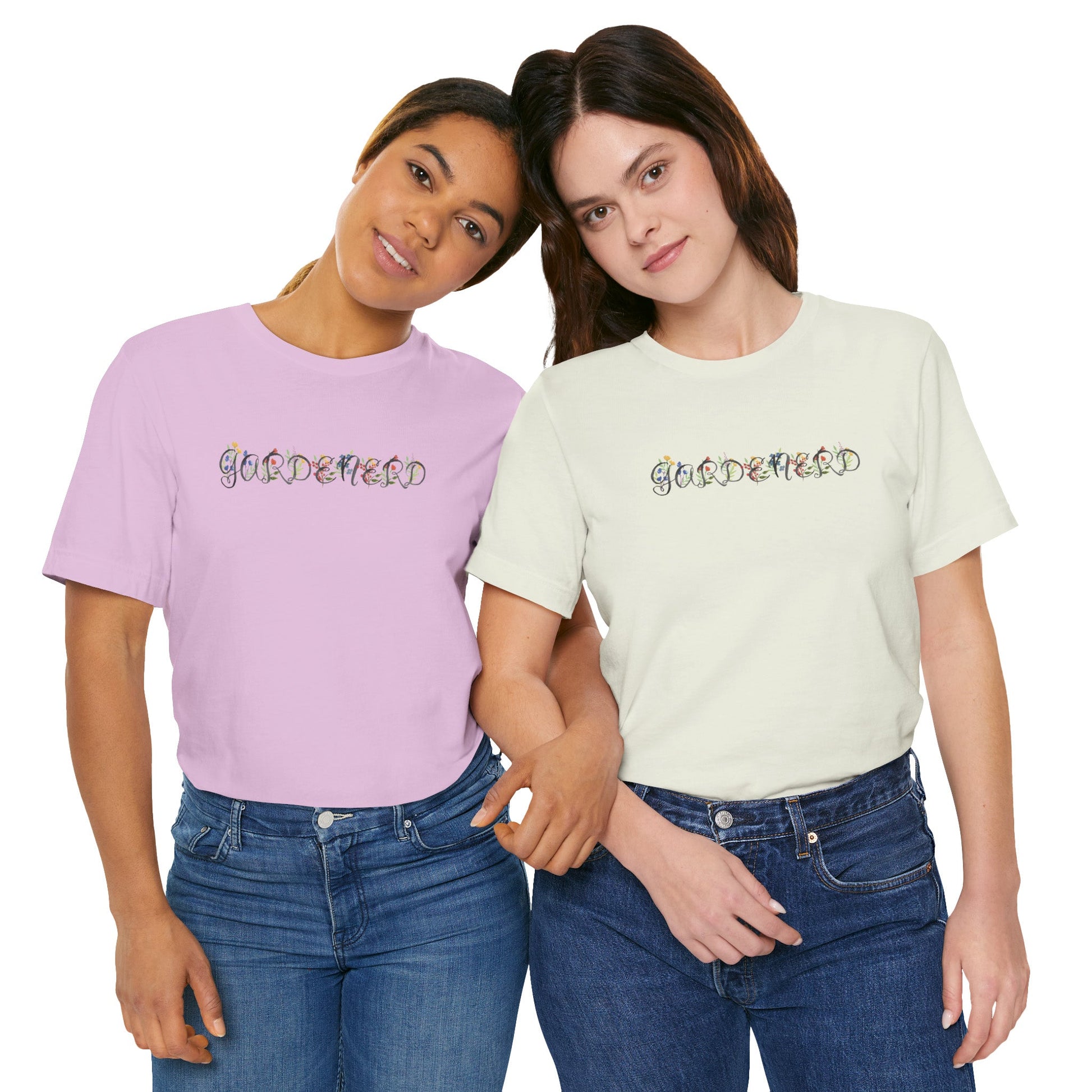 T-Shirt Gardenerd Unisex T-Shirt – Funny Garden Nerd Shirt with Watercolor Floral Design | Made in USA | Free Shipping