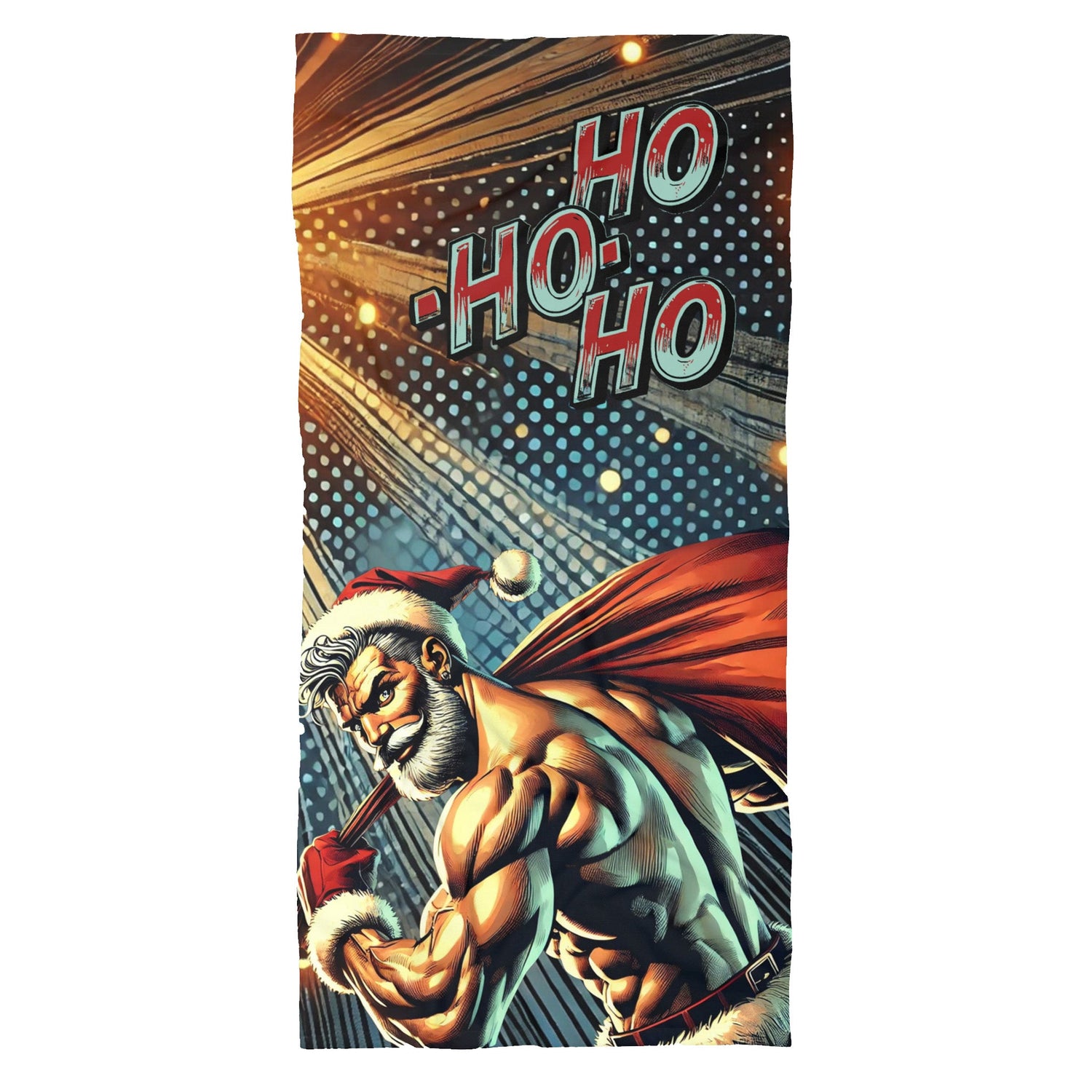 30-60 Home Stuff > Outdoor Living > Plush Beach Towel Sexy Santa Beach Towel | Essential Poolside Accessories | Thick Cotton Backing