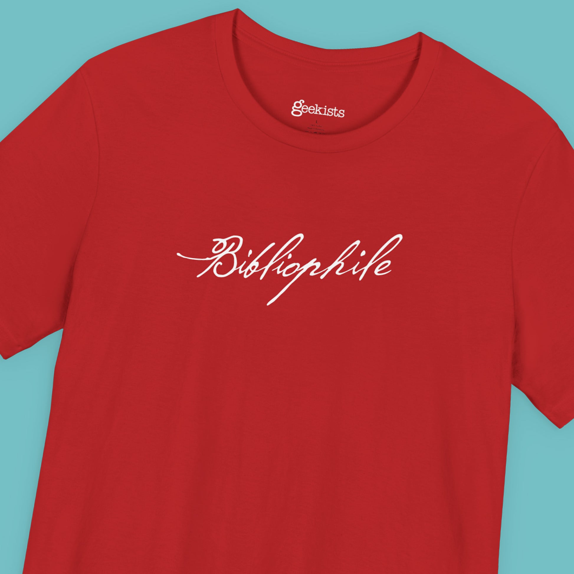 Bibliophile Book Lover Unisex T-Shirt in White