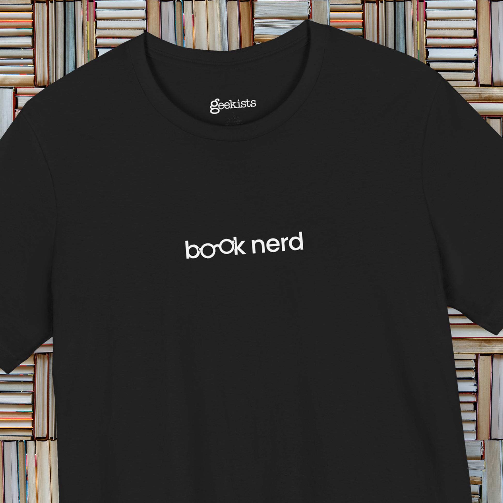 Book Nerd Geeky Reader Unisex T-Shirt in Aqua