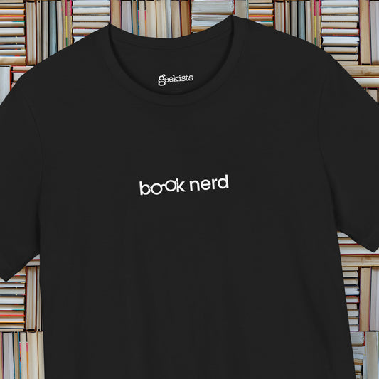 Book Nerd Geeky Reader Unisex T-Shirt in Aqua