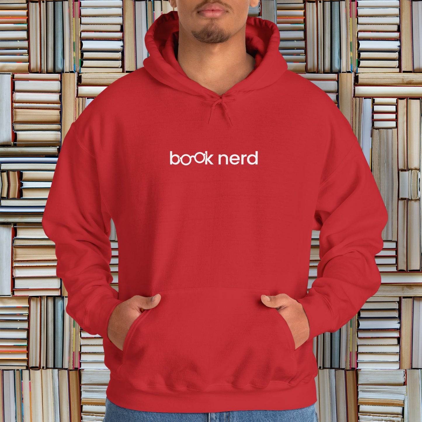 Book Nerd Unisex Heavy Blend™ Hooded Sweatshirt | Cozy Hoodie with Kangaroo Pocket