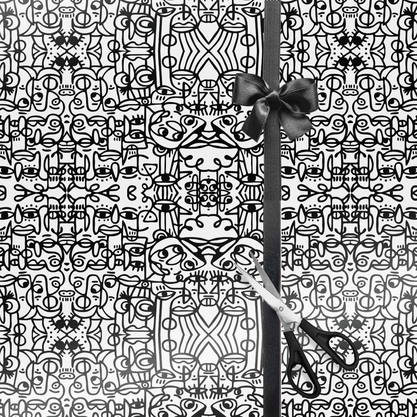 Peopling Gift Wrap – Fine Art Wrapping Paper for Introvert Fans