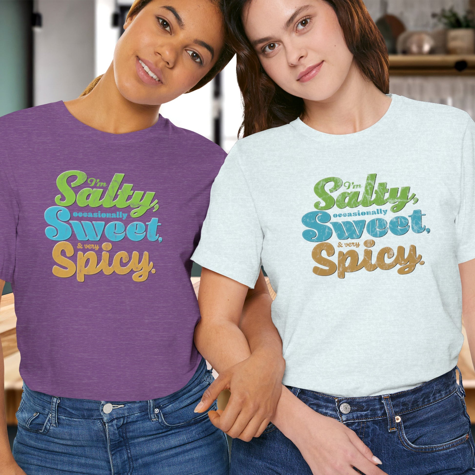 T-Shirt Salty and Spicy Tee for Bold Foodies – Funny Adult Humor Gift