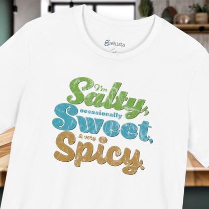T-Shirt Salty and Spicy Tee for Bold Foodies – Funny Adult Humor Gift