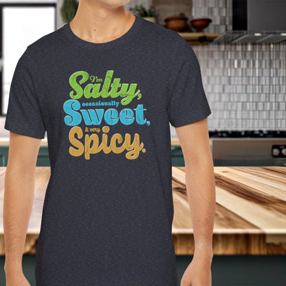 T-Shirt Salty and Spicy Tee for Bold Foodies – Funny Adult Humor Gift