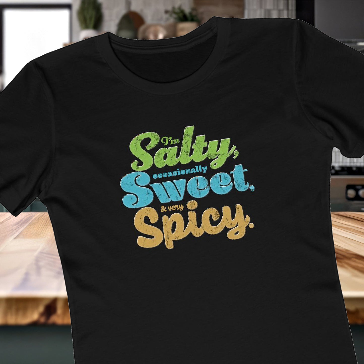 T-Shirt Spicy & Salty Women’s Tee – Funny Foodie Gift with Attitude