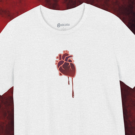 T-Shirt Bruised Heart Unisex Tee – Anti-Valentine’s Shirt for Emo & Goth Souls