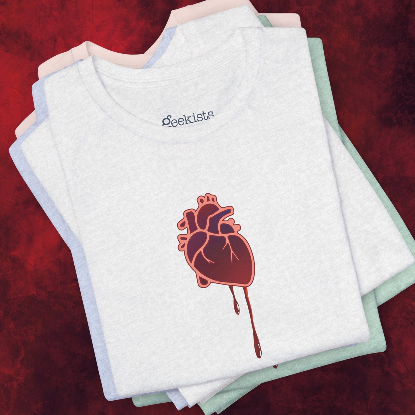 T-Shirt Bruised Heart Unisex Tee – Anti-Valentine’s Shirt for Emo & Goth Souls