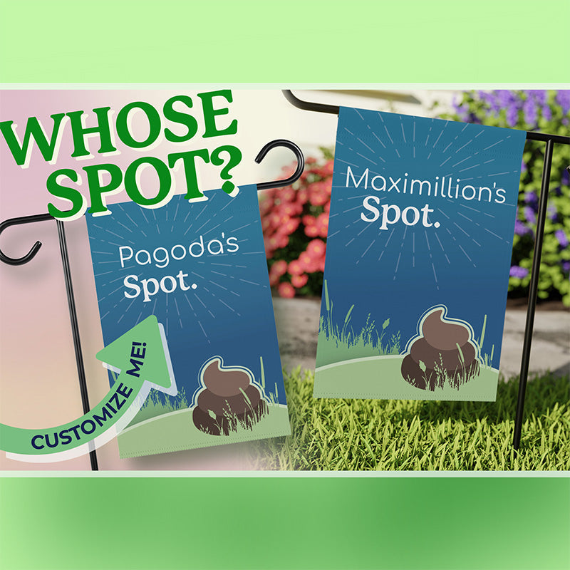 Home Stuff > Outdoor Living > Garden Decor > Garden Flags “Please No Trespooping” Funny Dog/Cat Yard Flag – Animal Mischief Collection