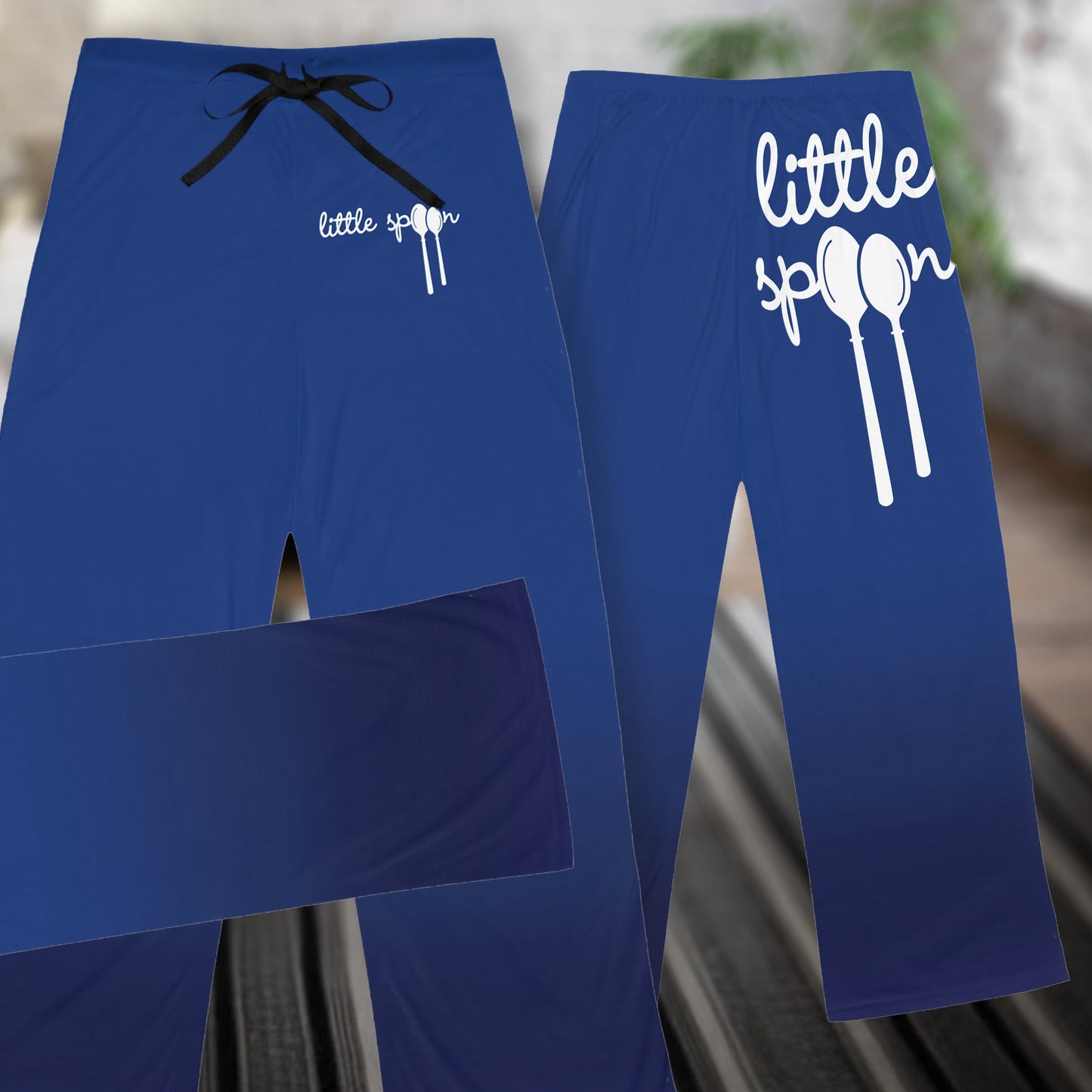 All Over Prints Little Spoon Pajama Bottoms – Blue Lounge Pants · Cute Matching Gift for Her