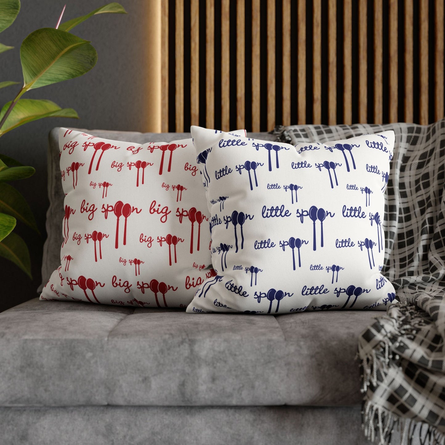 little spoon pillow cover for couples | design variations