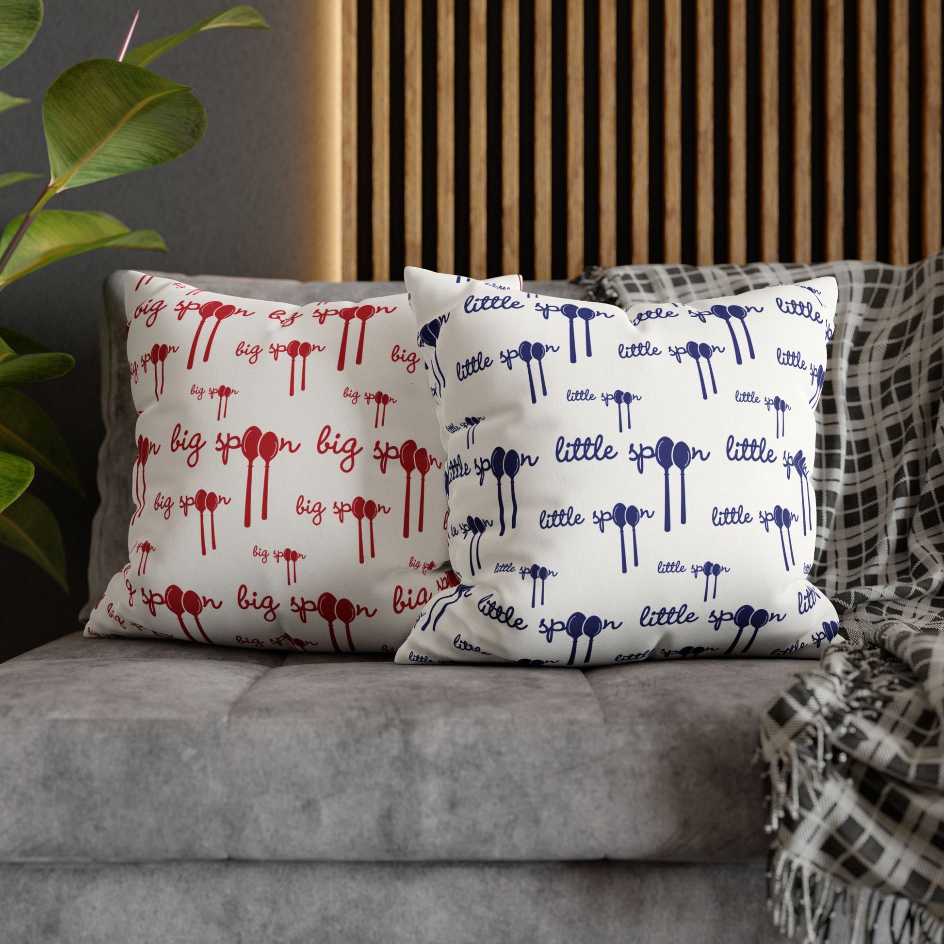 little spoon pillow cover for couples | design variations