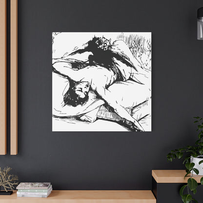 Ephialtes from Dictionnaire Infernal 1863 — Victorian gothic nightmare engraving canvas wall art | scene