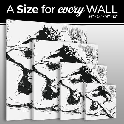 Ephialtes from Dictionnaire Infernal 1863 — Victorian gothic nightmare engraving canvas wall art | hanging hook