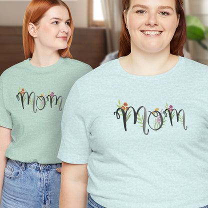 watercolor mom floral t shirt for garden moms | 2 moms