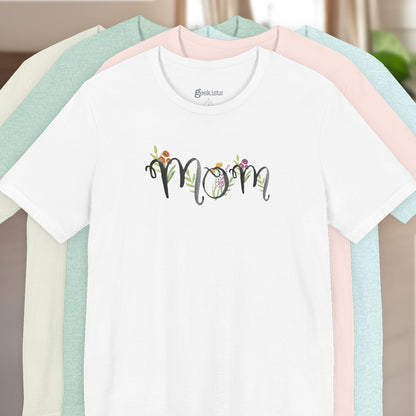 watercolor mom floral t shirt for garden moms | colors