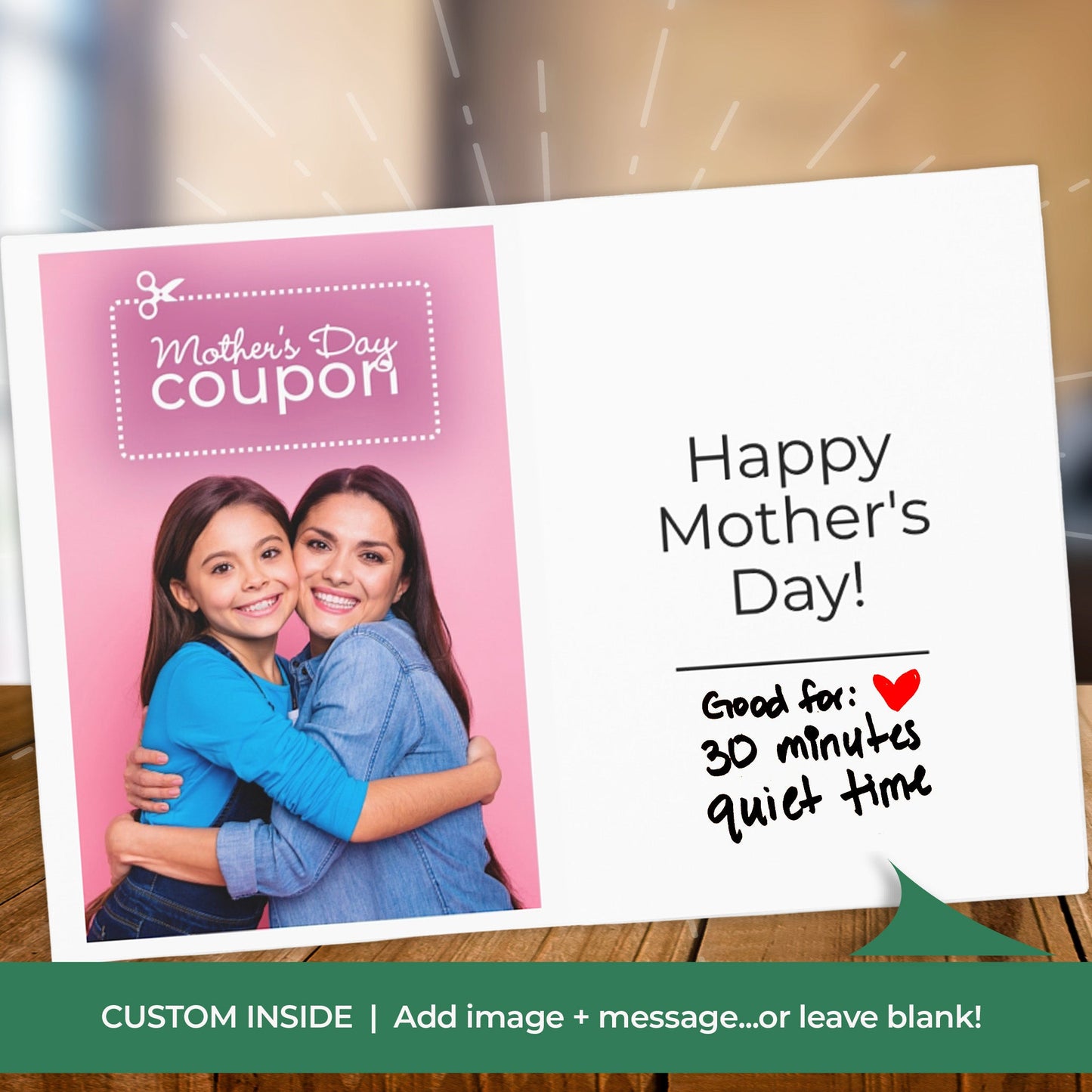 floral mom greeting card set for garden moms | customizable inside