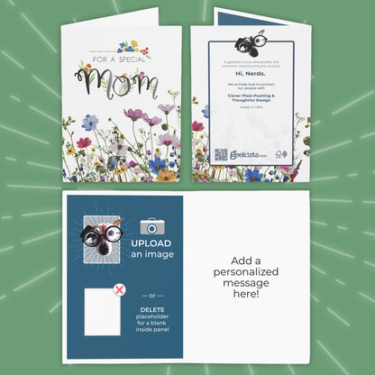 floral mom greeting card set for garden moms | all sides