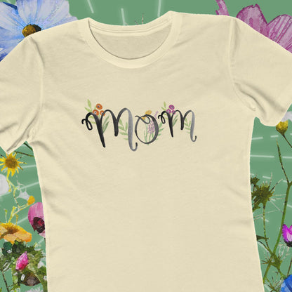 womens watercolor mom floral shirt for garden lovers | hero