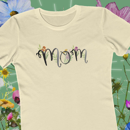 womens watercolor mom floral shirt for garden lovers | hero
