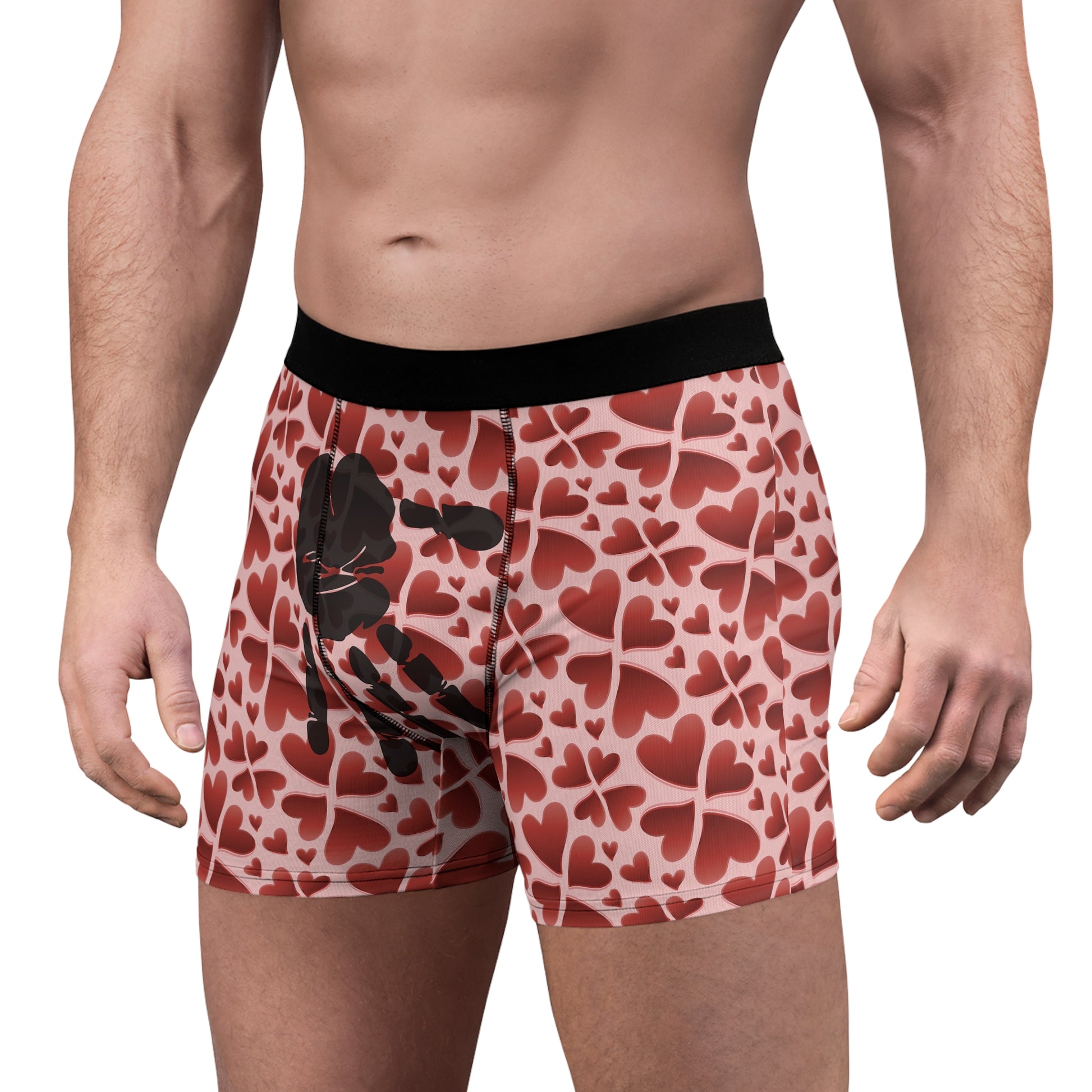 All Over Prints Bursting with Love Men’s Boxer Briefs | Naughty Valentine’s Underwear | Cheeky Feb 14 Gift