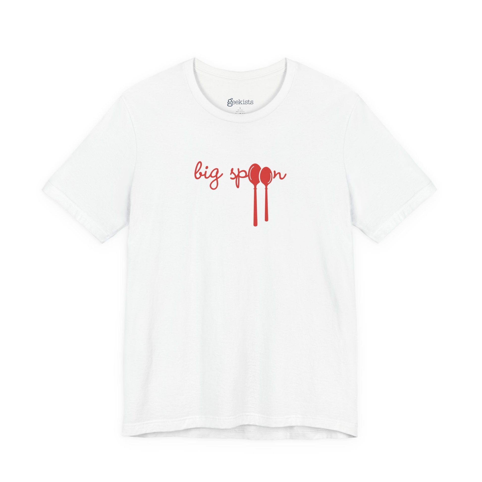 White / 5XL Clothing Stuff > Shirts & Tops > Short Sleeve Jersey Tee Big Spoon | Short Sleeve Jersey Tee