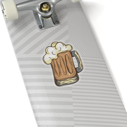 Beer Mug Cheers Vinyl Sticker | Frothy Drinking Fun