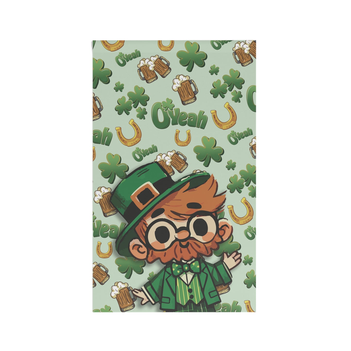 Find the Nerdy Leprechaun House Banner | St. Patrick’s Day Outdoor Flag | Durable & Weatherproof