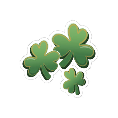 Shamrocks for Luck Vinyl Sticker | 3 Lucky Clovers