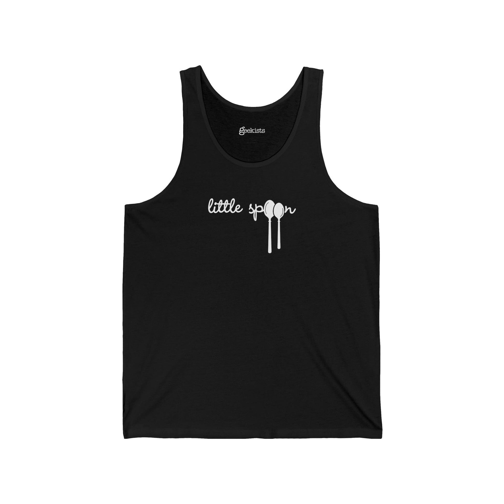 Black / 2XL Clothing Stuff > Shirts & Tops > Jersey Tank Top Little Spoon | Jersey Tank Top