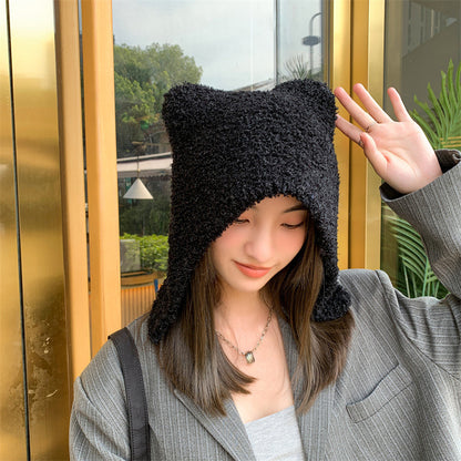 Warm Cat Ears Anime Hat | Cute Women’s Winter Accessory | Perfect for Cosplay & Harajuku Fashion