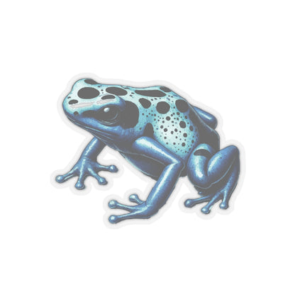 Blue Poison Dart Frog Stickers | Quirky Frog Gift for Biology Nerds | Peel-and-Play Fun