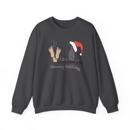 Sweatshirt Merry Holidays Drunk Santa Pullover Sweatshirt | Cozy Funny Christmas Sweater for Winter