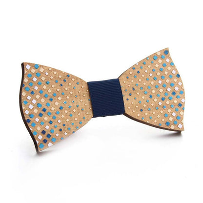 Shoes & Accessories Hand-Painted Wooden Puzzle Bow Tie | Special Occasion Accessories | Casual Wedding Ideas for Nerdy Groomsmen