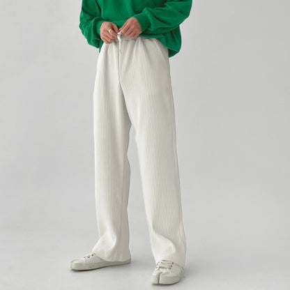 Ivory-White-XXXL Pants Wide-Leg Trousers for Gaming Nerds | Geek-Chic Style & Everyday Comfort