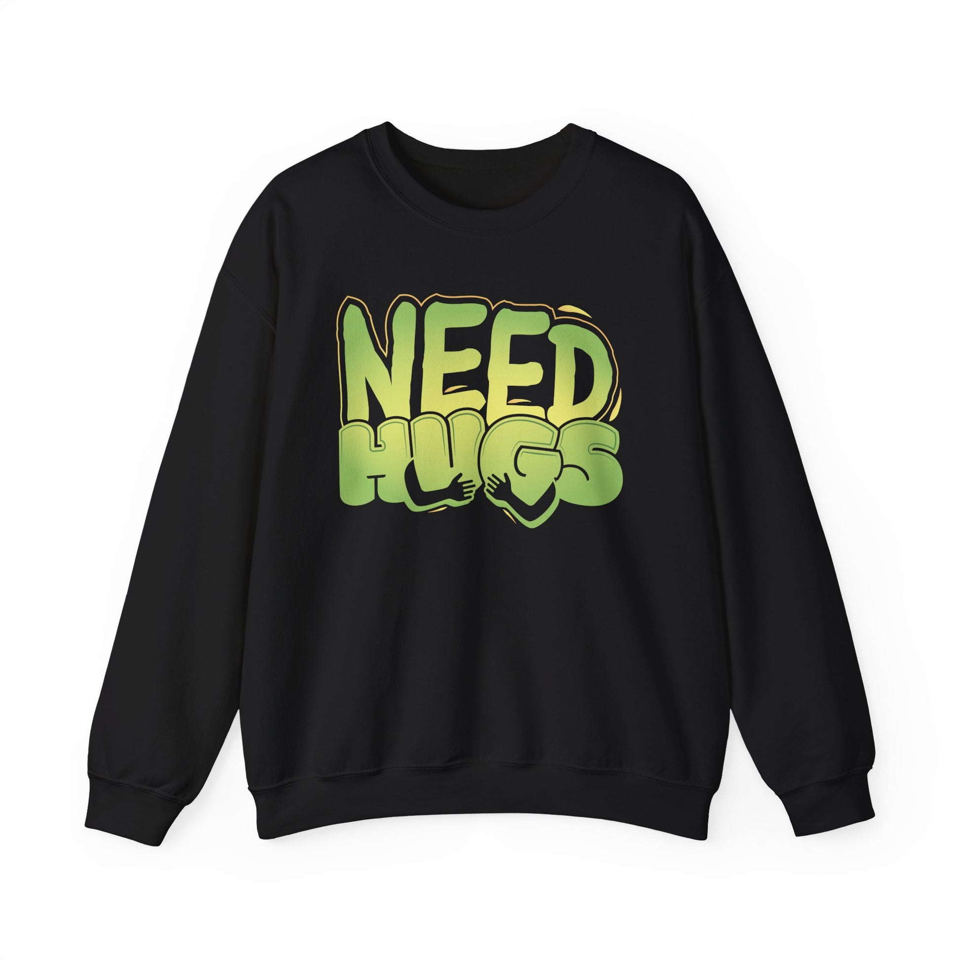 Need Hugs sweatshirt design – warm, comforting graphic for self-care and supportive gifting | variant