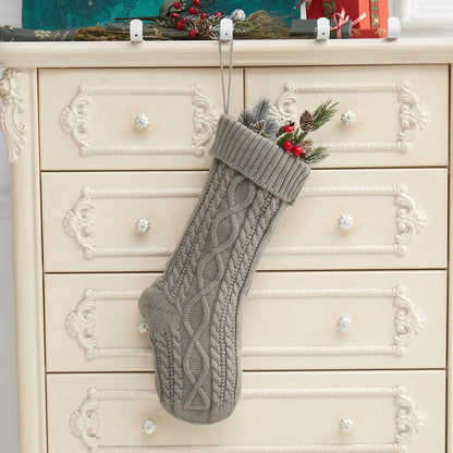 Scandinavian Cable Knit Christmas Stockings | Large Stocking Stuffer Ideas | No-Gift Christmas Inspiration