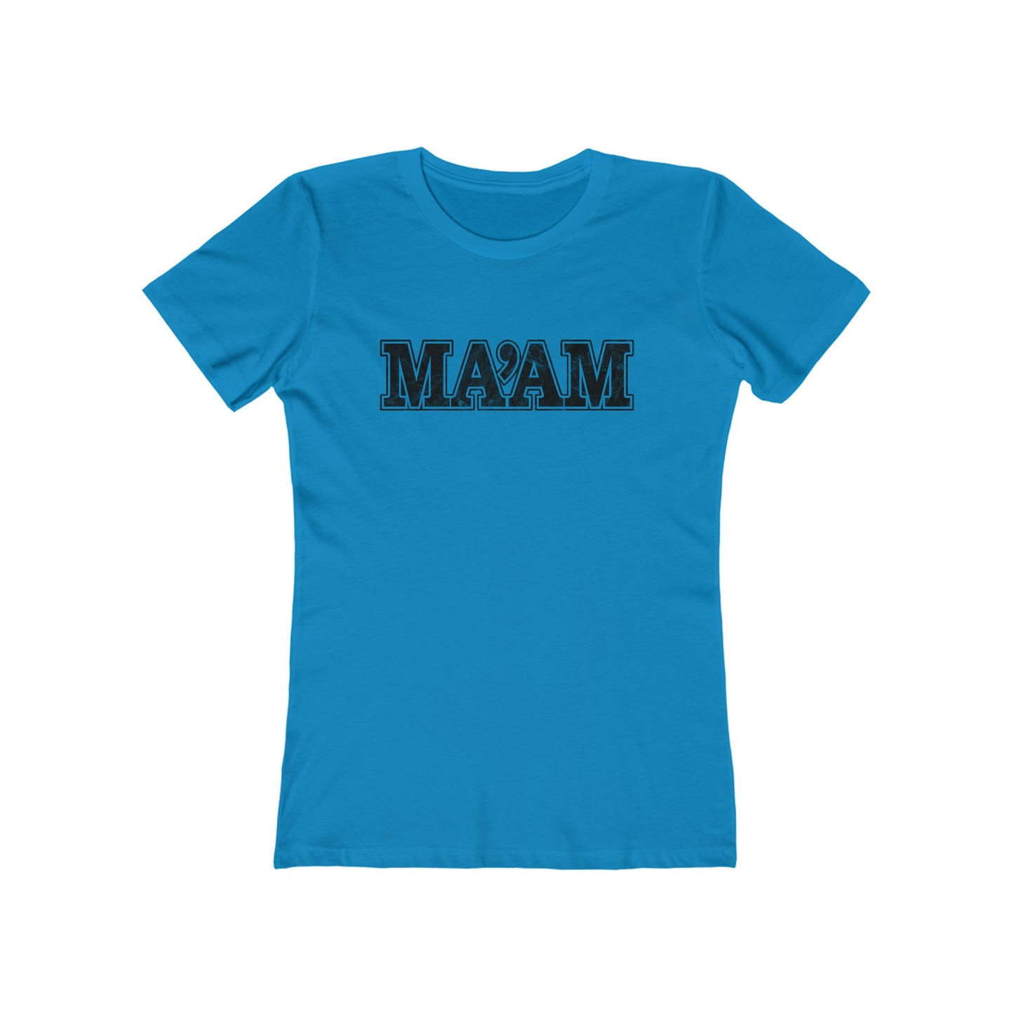 T-Shirt Ma'am Yes Ma'am! Alpha Female Military Nerd | Distressed Command T-Shirts for Army Families