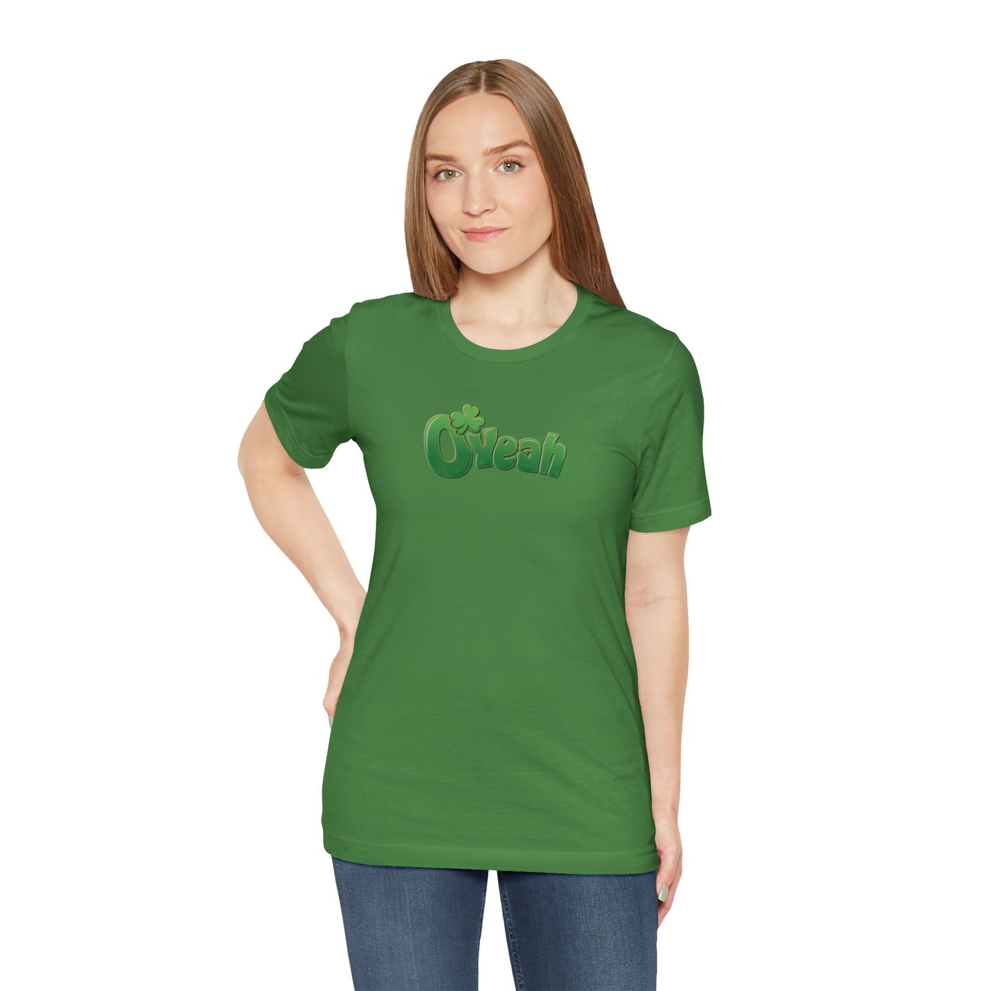 O'Yeah Retro Distressed T-Shirt | Funny Irish Graphic Tee | St. Patrick's Day Vintage-Looking Shirt