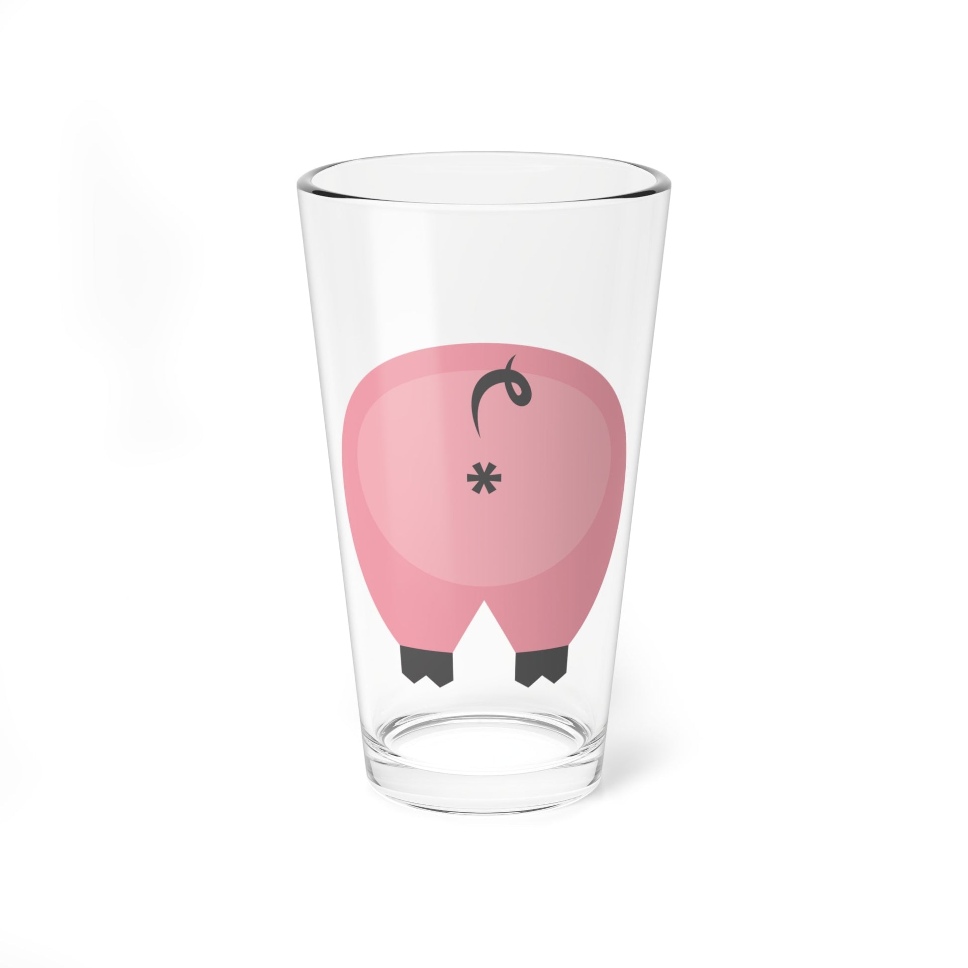 16oz Home Stuff > Kitchen & Dining > 16oz Pint Glass Funny Pig Butt 16oz Pint Glass – Cheeky Gift for Animal Lovers