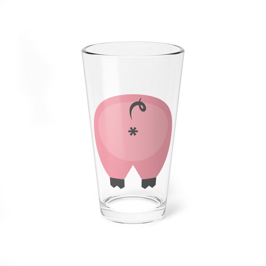 16oz Home Stuff > Kitchen & Dining > 16oz Pint Glass Funny Pig Butt 16oz Pint Glass – Cheeky Gift for Animal Lovers
