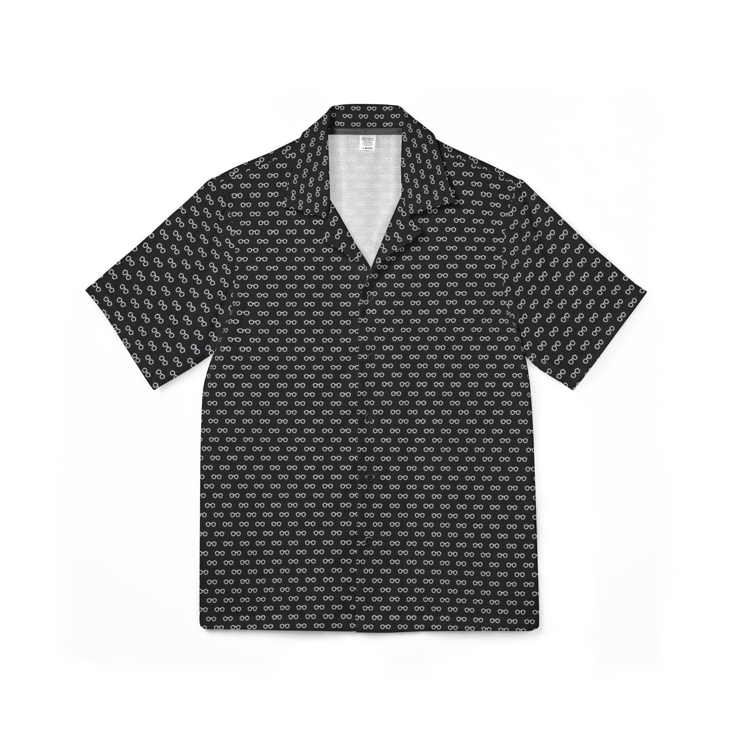 Book Nerd Glasses Pattern Geeky Reader Hawaiian Camp Shirt