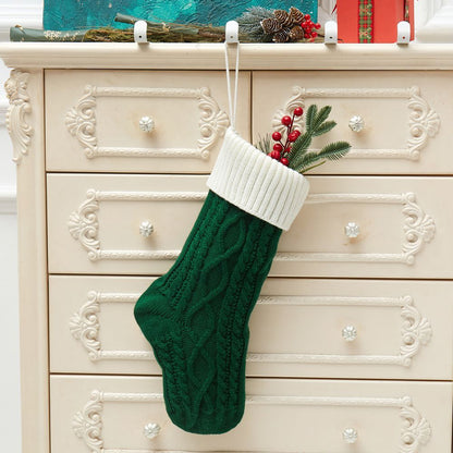 Scandinavian Cable Knit Christmas Stockings | Large Stocking Stuffer Ideas | No-Gift Christmas Inspiration