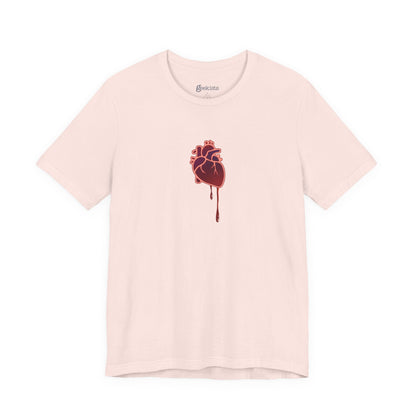 T-Shirt Bruised Heart Unisex Tee – Anti-Valentine’s Shirt for Emo & Goth Souls