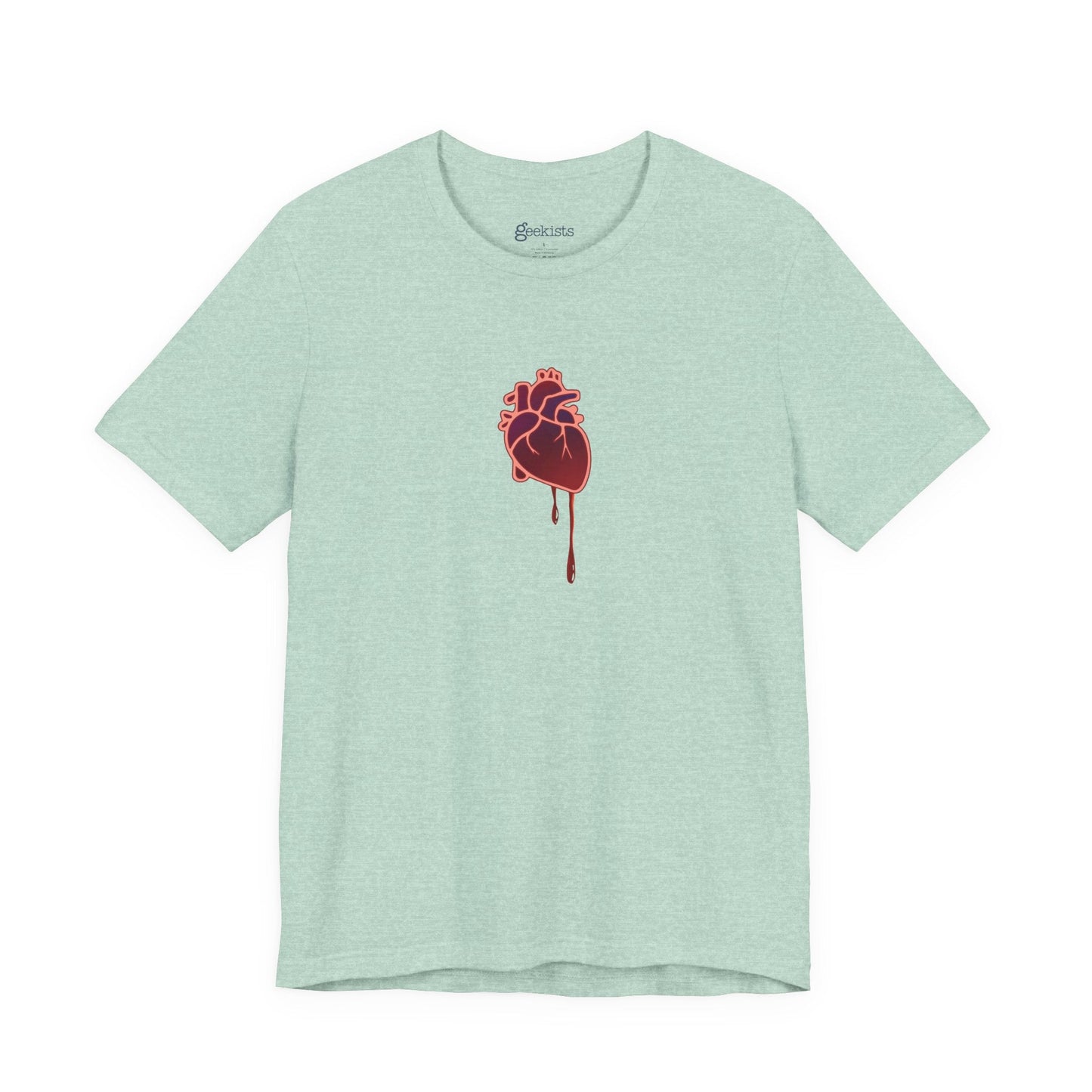 T-Shirt Bruised Heart Unisex Tee – Anti-Valentine’s Shirt for Emo & Goth Souls