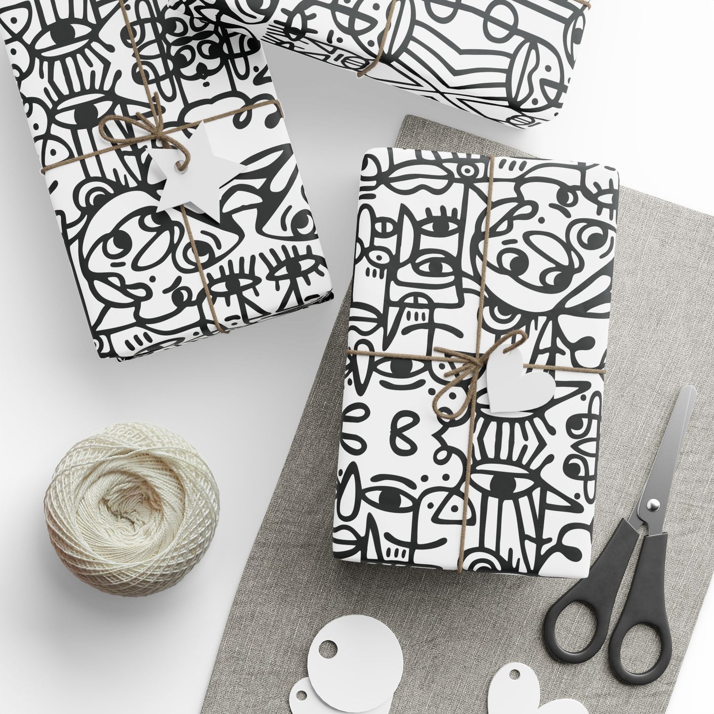 Peopling Gift Wrap – Fine Art Wrapping Paper for Introvert Fans